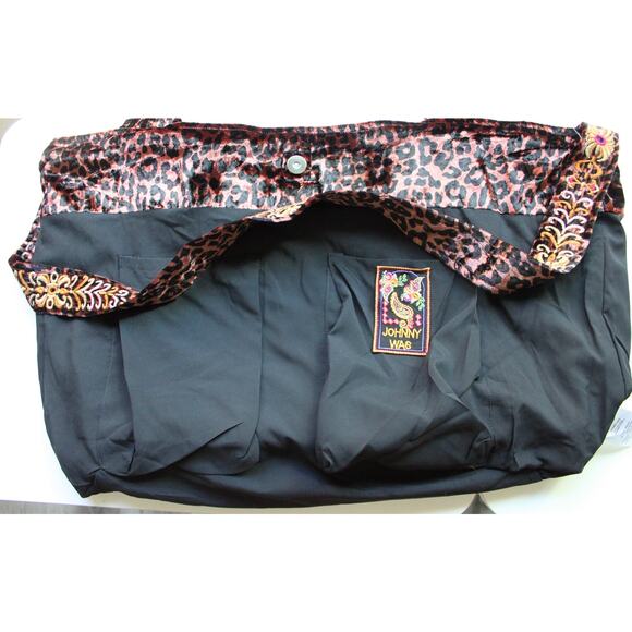 Johnny Was Velvet Tote Bag, NEW, Misty Leopard - Picture 6 of 11